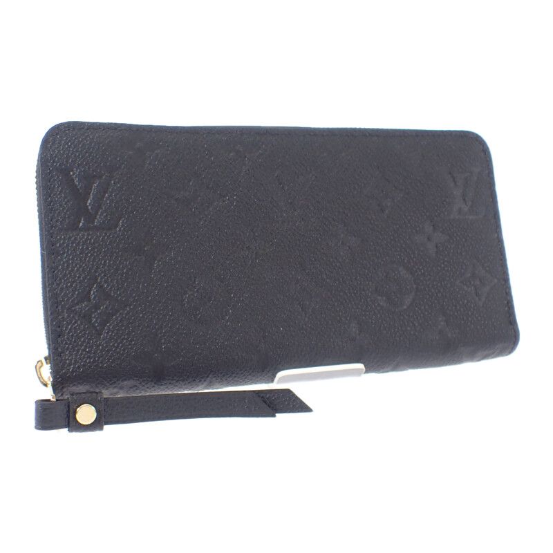 Louis Vuitton Zippy Wallet M61864 Long Wallet Monogram Empreinte Black Ladies