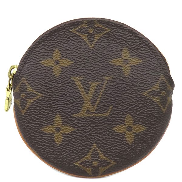 Louis Vuitton Coin Case Porte Monet Ron Monogram Canvas Monogram Gold Hardware