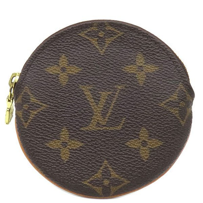 Louis Vuitton Coin Case Porte Monet Ron Monogram Canvas Monogram Gold Hardware