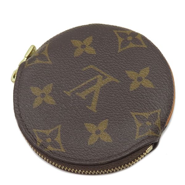 Louis Vuitton Coin Case Porte Monet Ron Monogram Canvas Monogram Gold Hardware