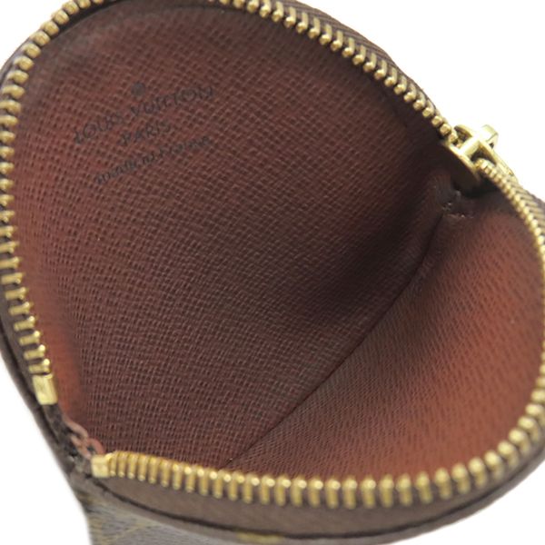Louis Vuitton Coin Case Porte Monet Ron Monogram Canvas Monogram Gold Hardware