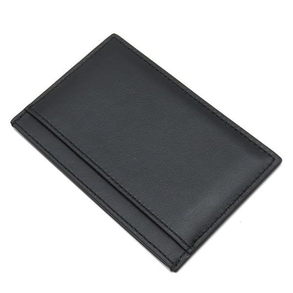 Celine Card Case Logo Card Holder Leather Black 10b703dmf