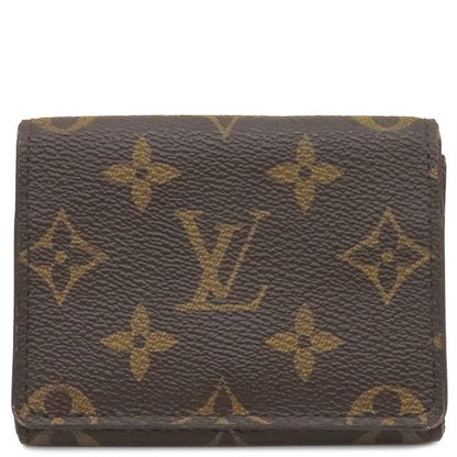 Louis Vuitton Card Case Envelop Carte de Visite Monogram Canvas Monogram Gold