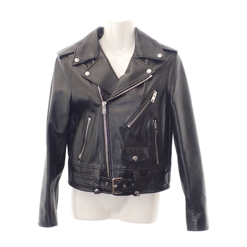 Celine Classic Biker Jacket 38 2e134050o.38no Riders Jacket Lambskin Black