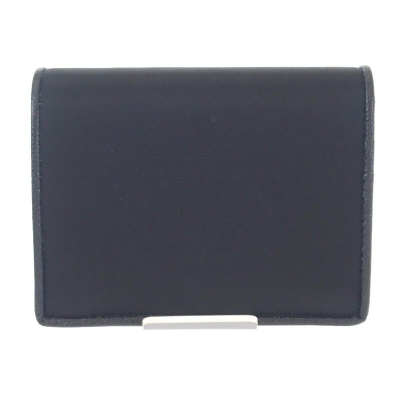 Prada Re-nylon Tessuto Compact Wallet 1mv204 Bifold Wallet Saffiano Nylon Black