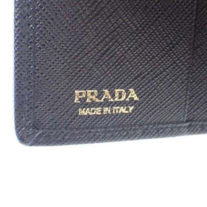 Prada Re-nylon Tessuto Compact Wallet 1mv204 Bifold Wallet Saffiano Nylon Black