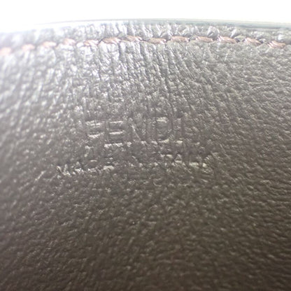 Fendi FF Diamond 8m0445adymf13vk Card Case Leather Brown Gold Hardware Ladies