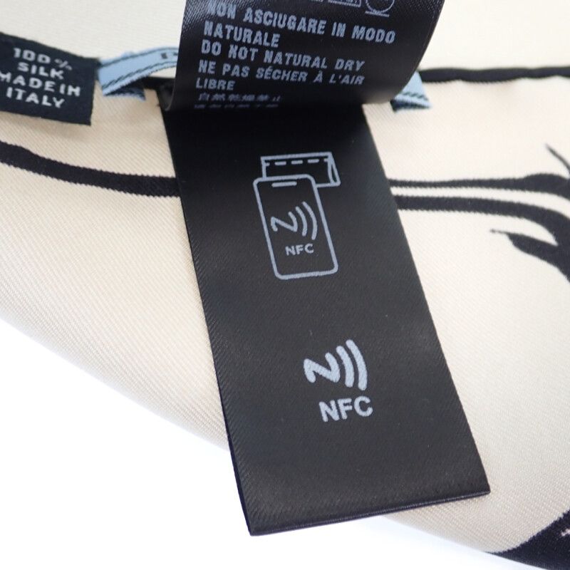 Prada Printed Twill Scarf 1ff004 Scarf Silk Quartz Beige Pink Ladies [ranked A