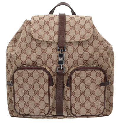 Gucci 114552 Jackie GG Pattern Backpack Men's