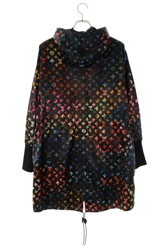 Louis Vuitton 22SS Rw221w KT7 Fmow20 Monogram Allover Hooded Nylon Coat Men 32