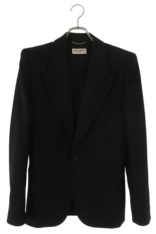 Saint Laurent Paris 749451 Y1h20 Chain Stripe Tailored Jacket Men's 46