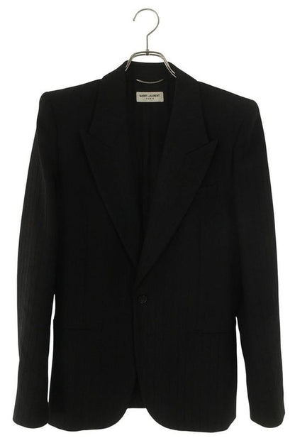 Saint Laurent Paris 749451 Y1h20 Chain Stripe Tailored Jacket Men's 46