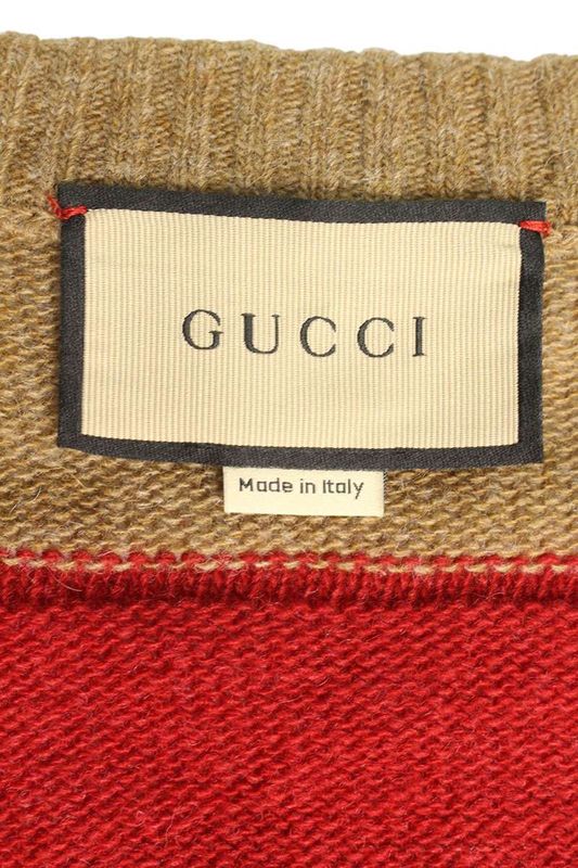 Gucci 751002 Xkdft GG Perforated Striped Cardigan Men's XS