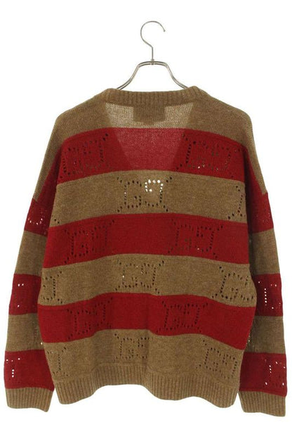 Gucci 751002 Xkdft GG Perforated Striped Cardigan Men's XS