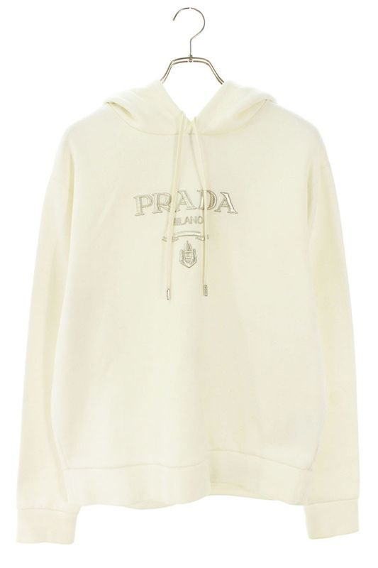 Prada Ujl34a S222 11B3 Front Embroidery Pullover Hoodie Men's M