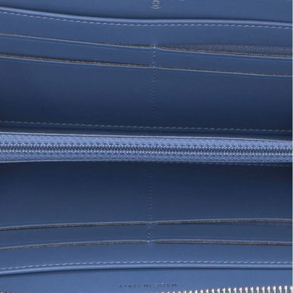 Chanel A80056 Deauville Coco Mark Tweed Round Zip Wallet Ladies