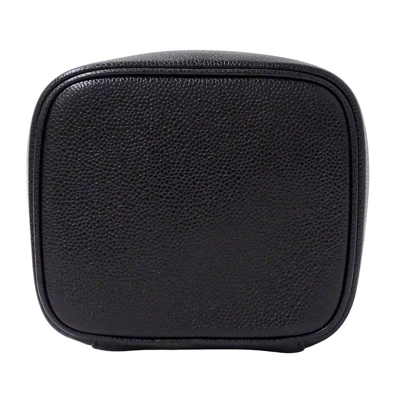 Chanel Bag Ladies Brand Vanity Bag Handbag Caviar Skin Black Gold Hardware