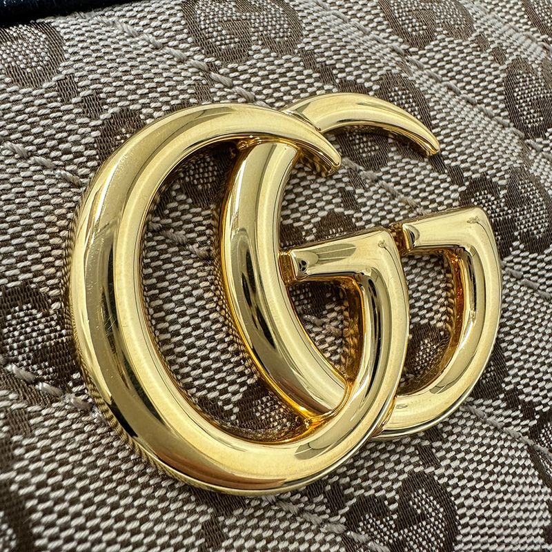 Gucci Bag Women Men Brand Shoulder Bag GG Marmont GG Quilted Brown Black 447652