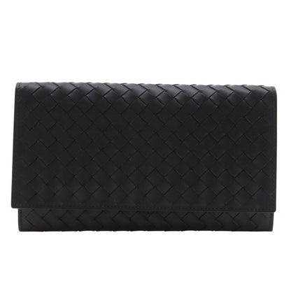 Bottega Veneta Bottega Veneta Intrecciato Fold Over Calf Men's Long Wallet
