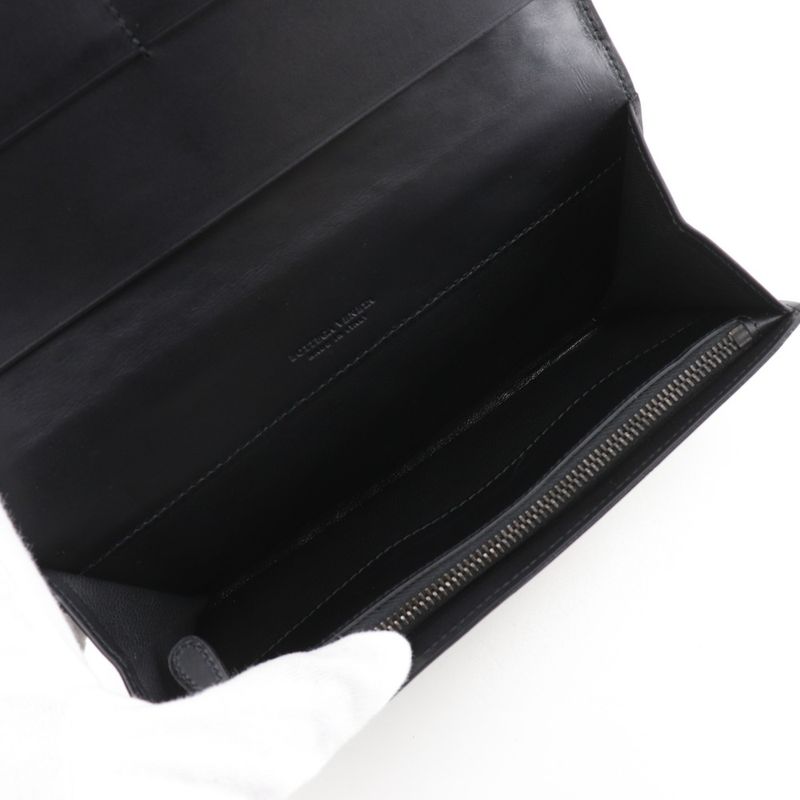 Bottega Veneta Bottega Veneta Intrecciato Fold Over Calf Men's Long Wallet