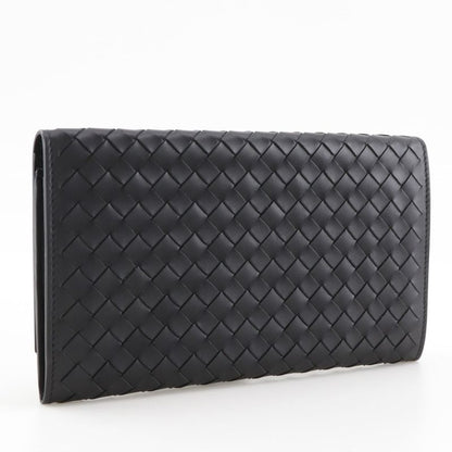 Bottega Veneta Bottega Veneta Intrecciato Fold Over Calf Men's Long Wallet