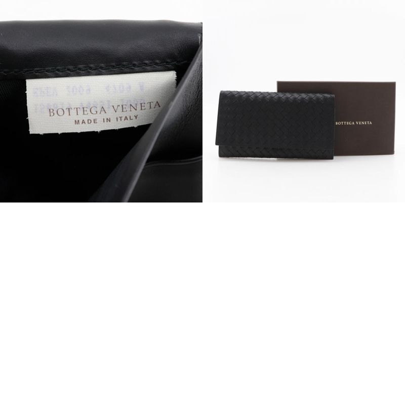 Bottega Veneta Bottega Veneta Intrecciato Fold Over Calf Men's Long Wallet