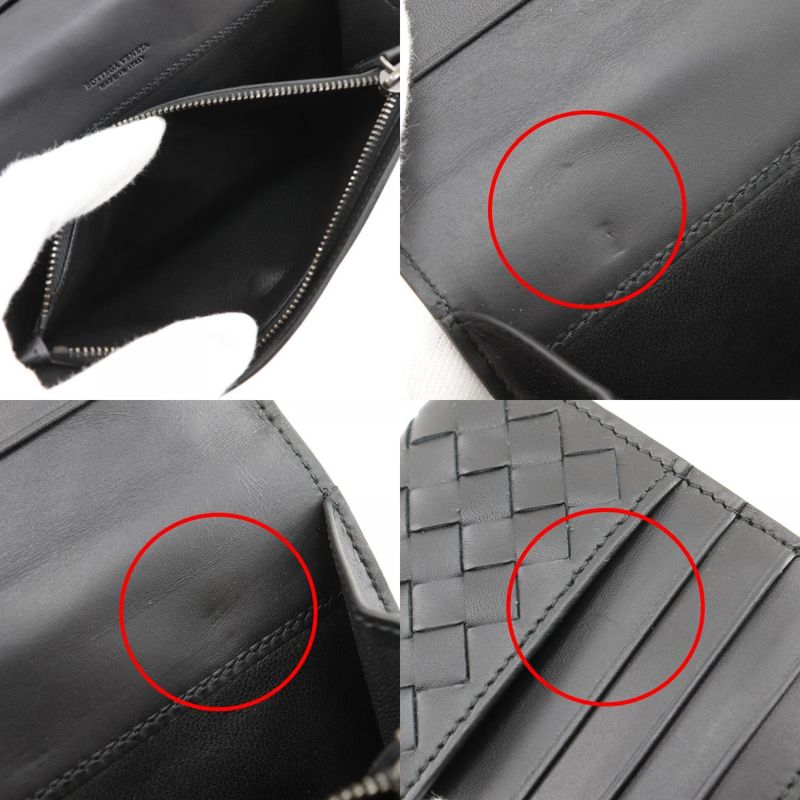 Bottega Veneta Bottega Veneta Intrecciato Fold Over Calf Men's Long Wallet