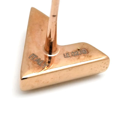 Louis Vuitton Earrings Stud Earrings Essential V GP Pink Gold Set of 2 Binaural