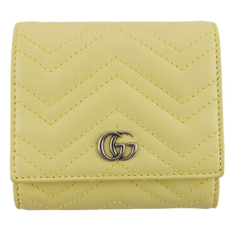 Gucci GG Marmont Wallet 598629 Leather Women's Bifold Wallet