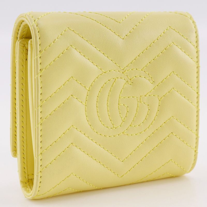 Gucci GG Marmont Wallet 598629 Leather Women's Bifold Wallet