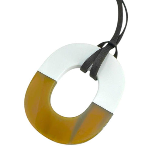 Hermes Buffalo Horn Necklace