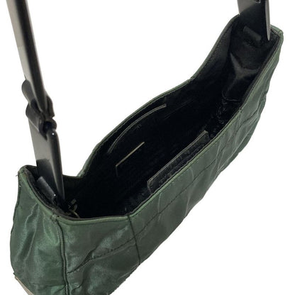 Prada Shoulder Bag - B8362 Dark Green And Black Vintage/mini Bag/plastic