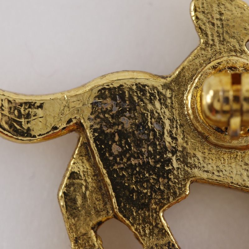 Hermes Girl And Dog Cloisonne Girl & Dog Vintage Cloisonne Ware Gold Plated