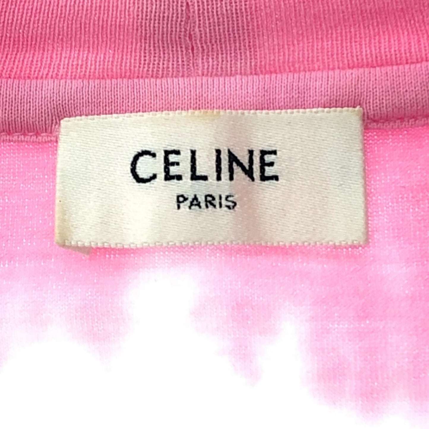 Celine Studded Logo Print Loose T-Shirt Multicolor Size XS