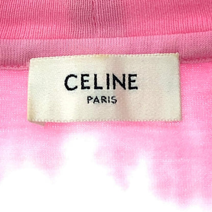 Celine Studded Logo Print Loose T-Shirt Multicolor Size XS