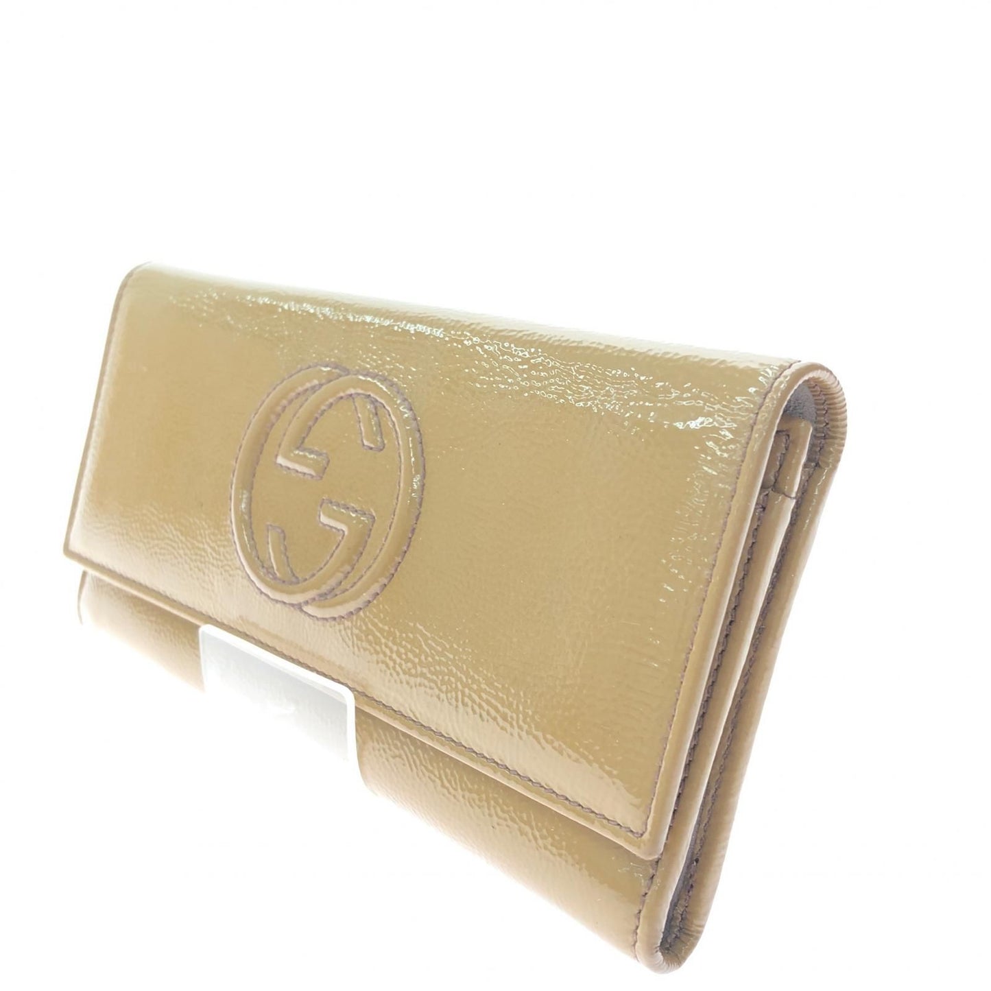 Gucci Women's Long Wallet Soho Interlocking G GG 282414/2184 Khaki