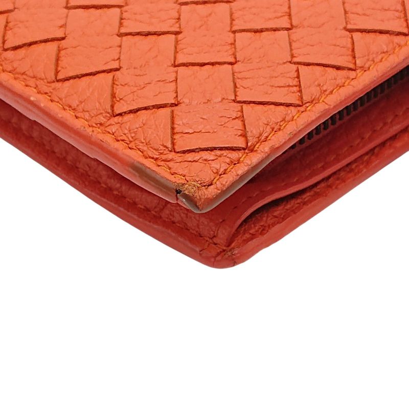 Bottega Veneta Intrecciato Long Wallet Orange Box Storage Bag