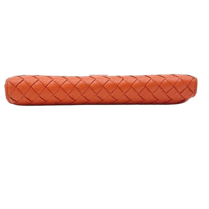 Bottega Veneta Intrecciato Long Wallet Orange Box Storage Bag