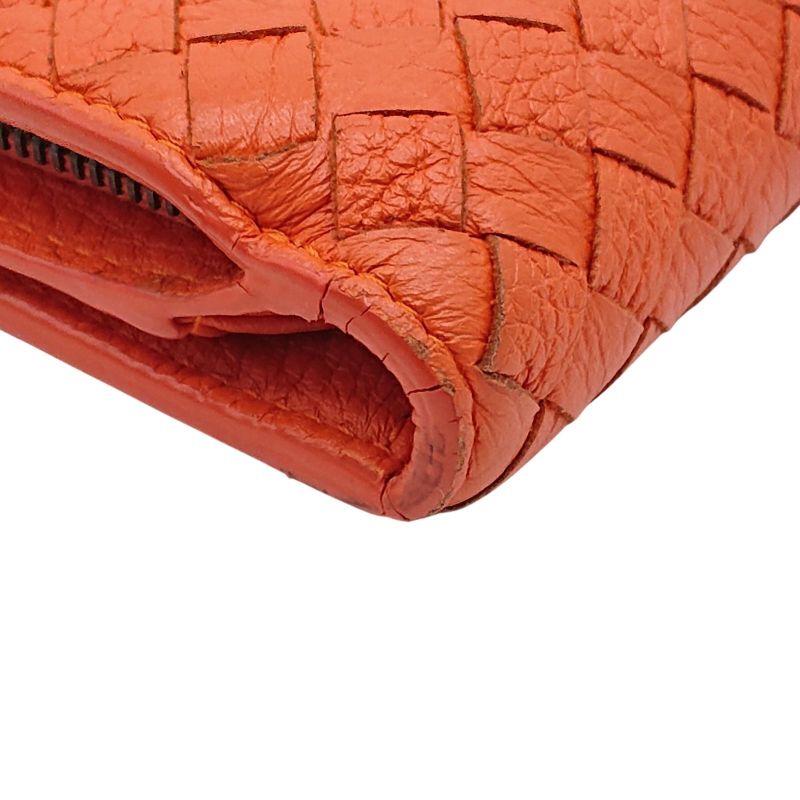 Bottega Veneta Intrecciato Long Wallet Orange Box Storage Bag