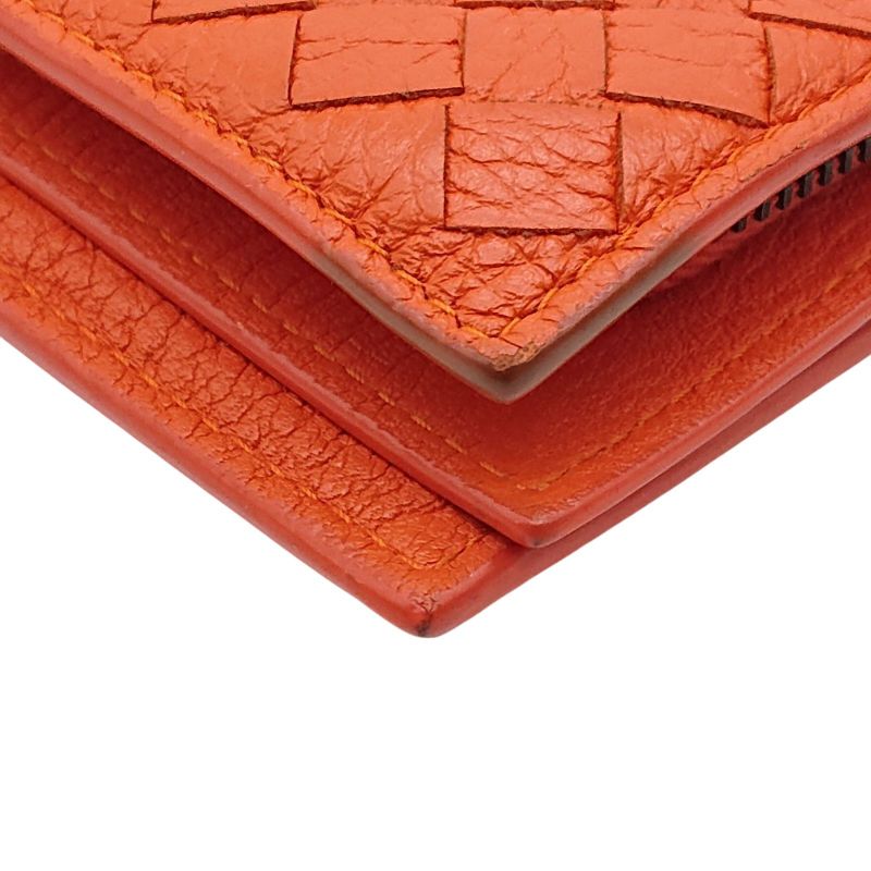 Bottega Veneta Intrecciato Long Wallet Orange Box Storage Bag