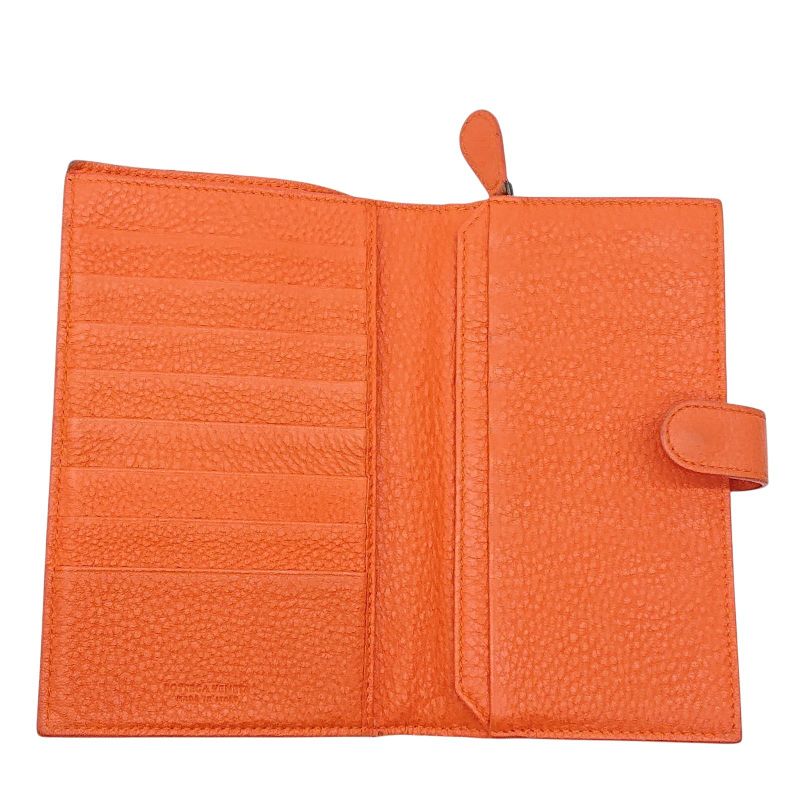 Bottega Veneta Intrecciato Long Wallet Orange Box Storage Bag