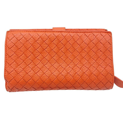 Bottega Veneta Intrecciato Long Wallet Orange Box Storage Bag