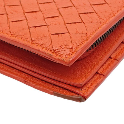 Bottega Veneta Intrecciato Long Wallet Orange Box Storage Bag