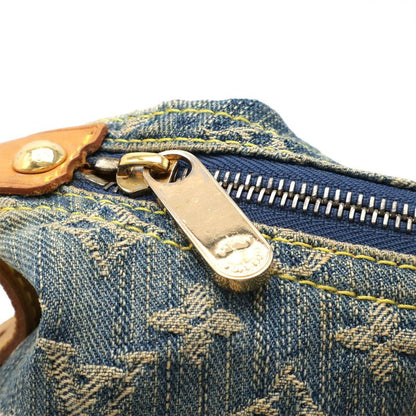 Louis Vuitton Monogram Denim Baggy GM Shoulder Bag Crossbody Long Shoulder