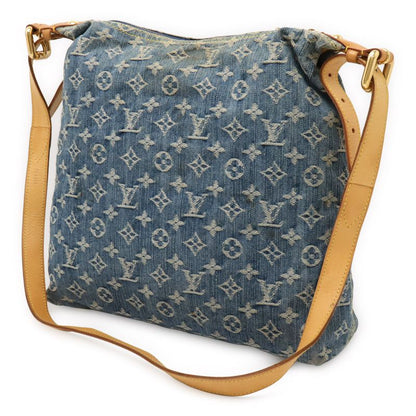 Louis Vuitton Monogram Denim Baggy GM Shoulder Bag Crossbody Long Shoulder
