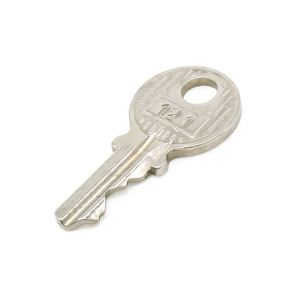 Hermes Cadenas Padlock No121 Key Keyed Metal Silver