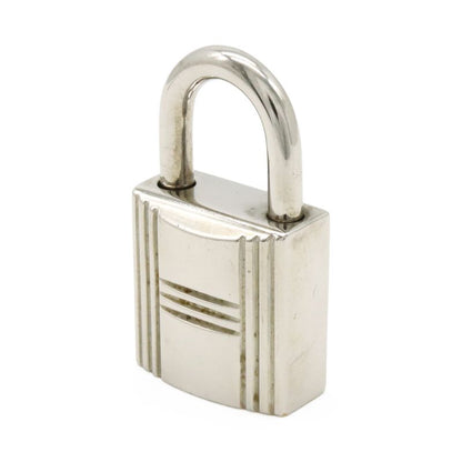 Hermes Cadenas Padlock No121 Key Keyed Metal Silver