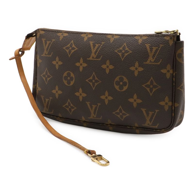 Louis Vuitton Monogram Pochette Accessoire Accessory Pouch Handbag Party Bag