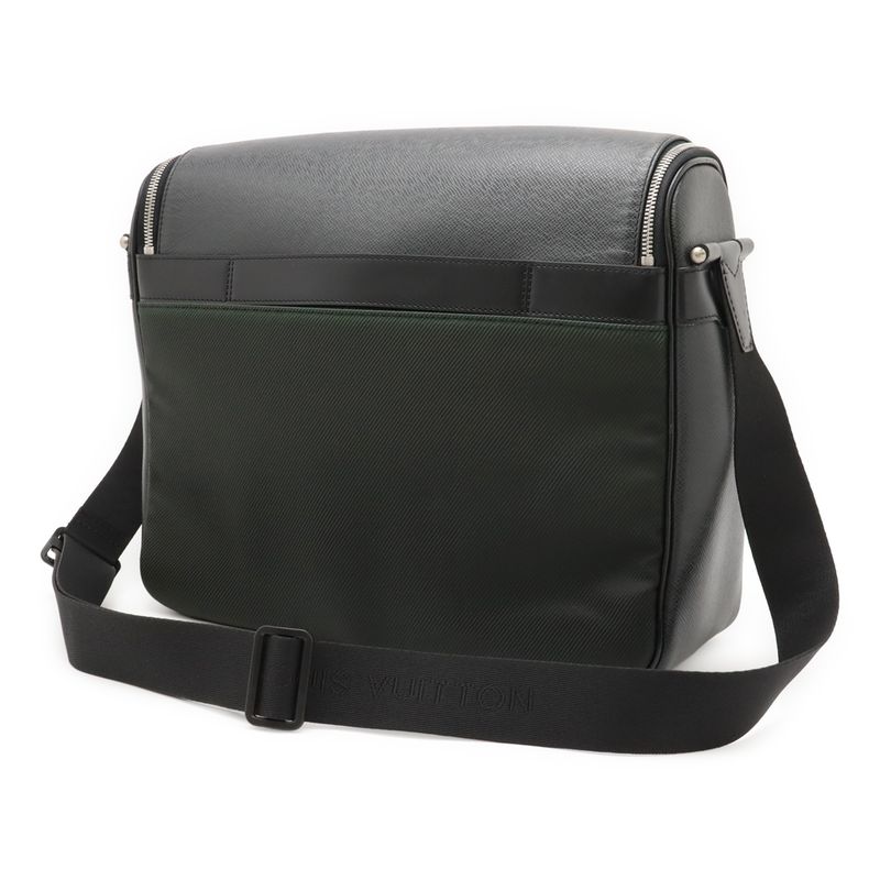 Louis Vuitton Taiga Taimere Shoulder Bag Messenger Bag Crossbody Leather Canvas