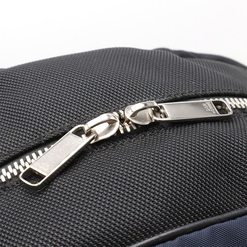 Christian DIOR Homme Dior Homme Backpack Sac Nylon Leather White Navy Black